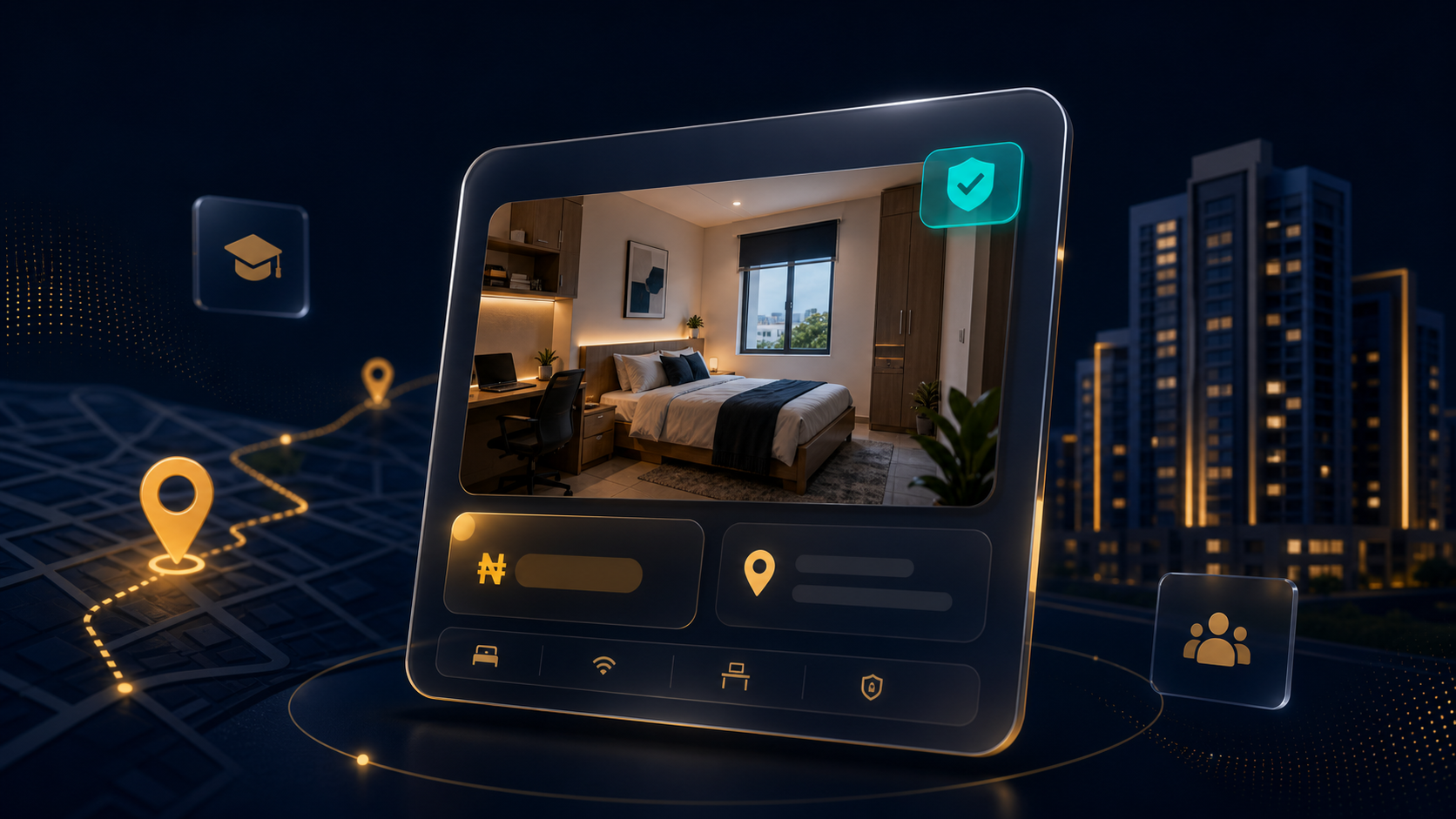 Rentiva housing listings integrated in the Glimacy social platform